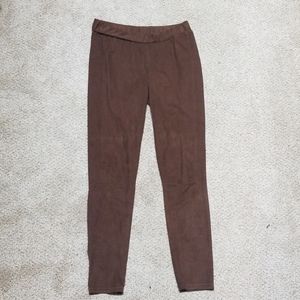 Suede feel leggings